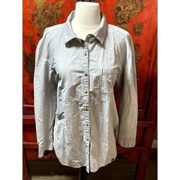 The North Face Gray Button Up Shirt - L - Picture 1 of 4
